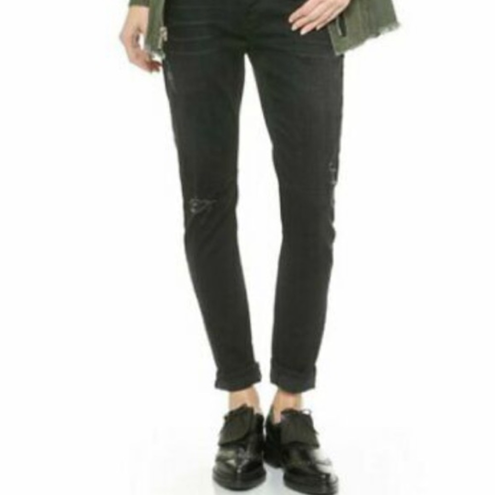 R+A‎  Road to Awe Gray Bleached Out Skinny Jeans